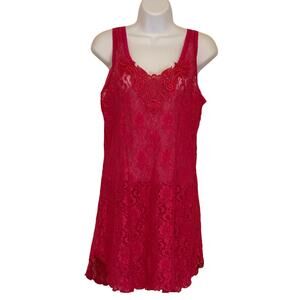 Vintage Night Magic by Cinema Exoile Magenta Lace Lingerie Barbiecore Slip